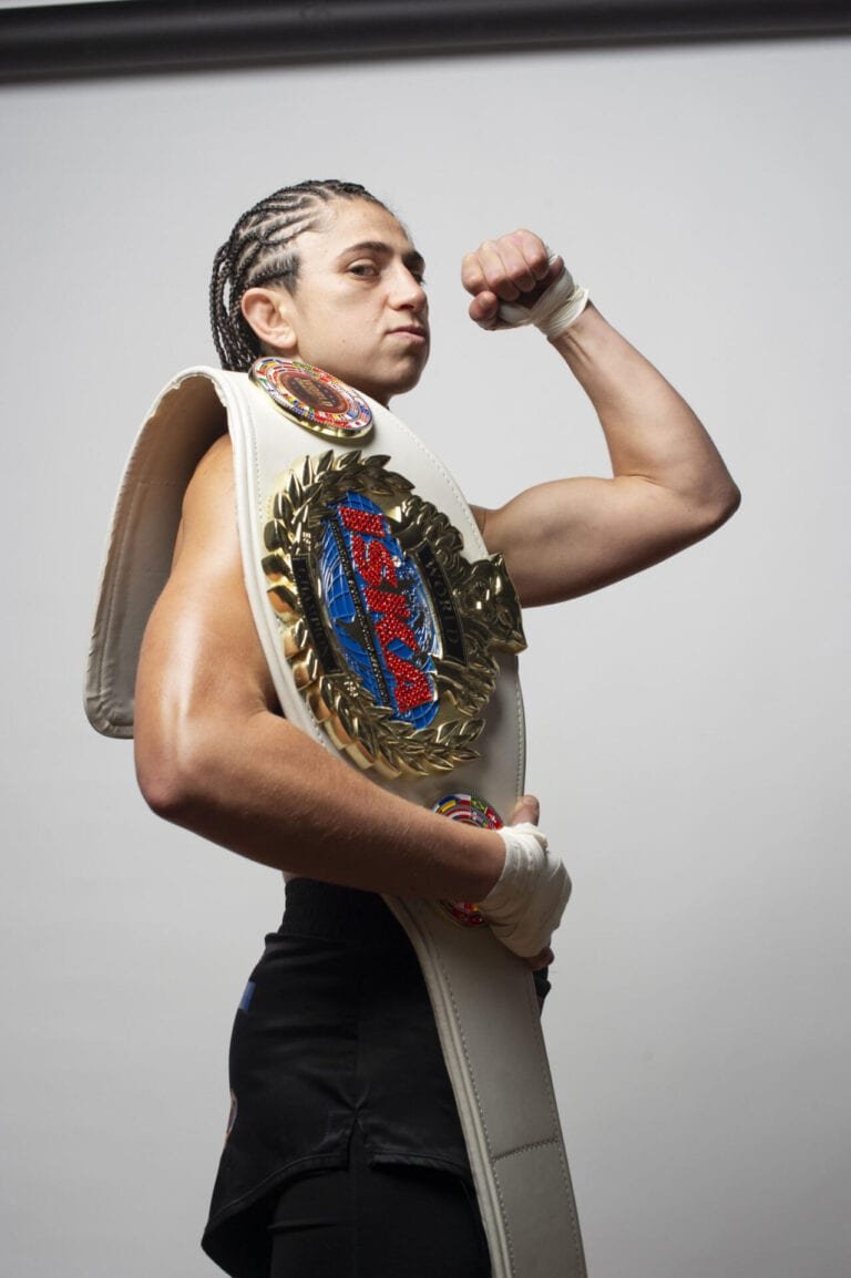 Israeli Muay Thai and kickboxing champion Nili Block.  Photo by Michael Guez